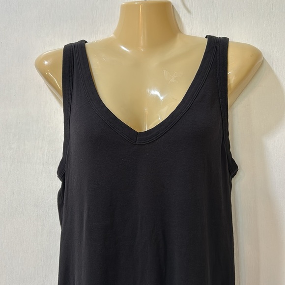 LOFT WOMENS SLEEVELESS TOP BLACK V NECK SIZE LARGE - Picture 4 of 9